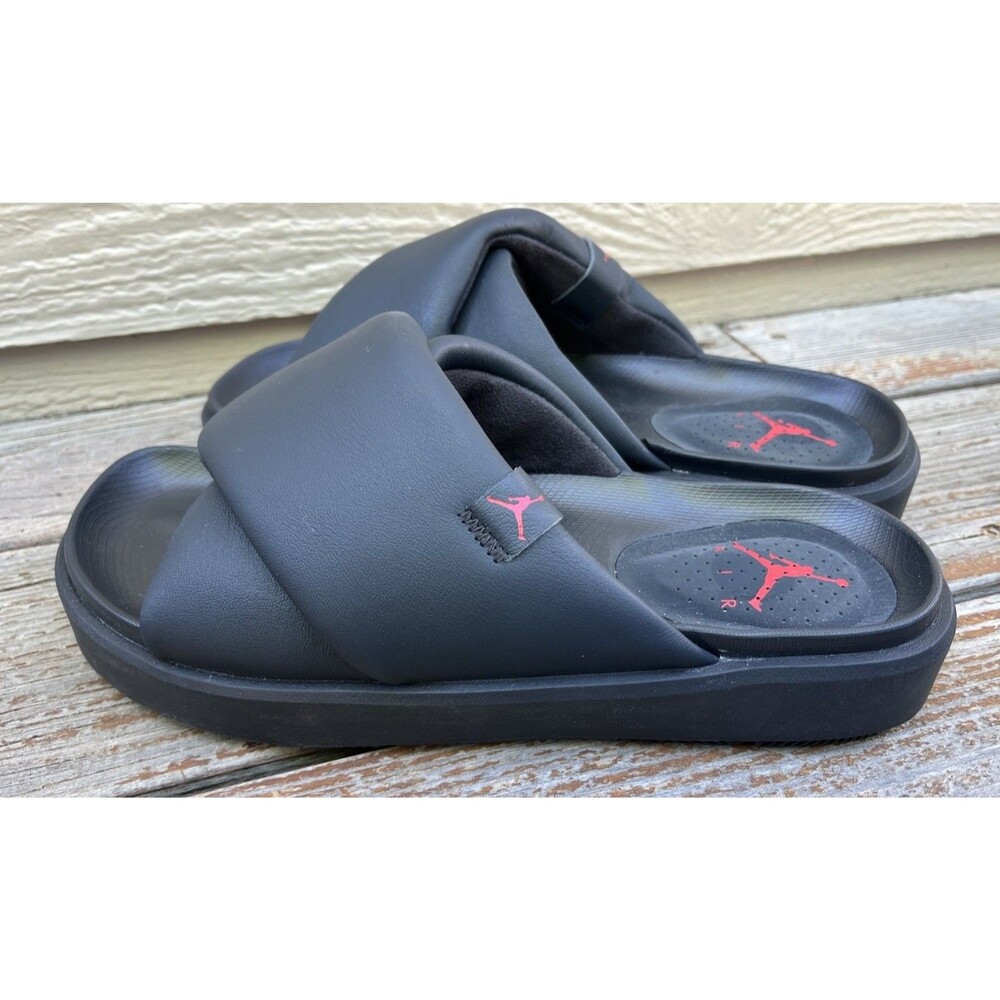 Nike Air Jordan Sophia Slide Women's 10 Off Noir Fire Red Black DO8863-060 - Picture 7 of 13